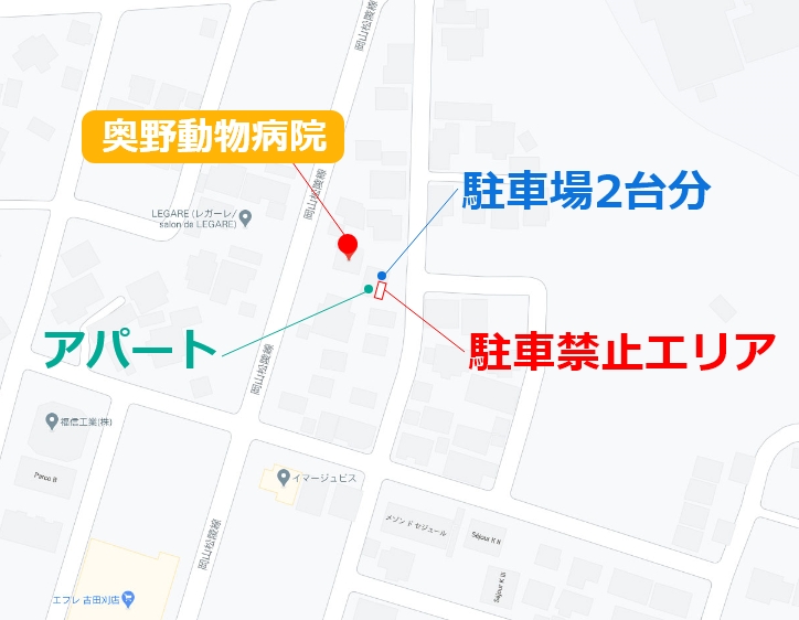 駐車場の案内図